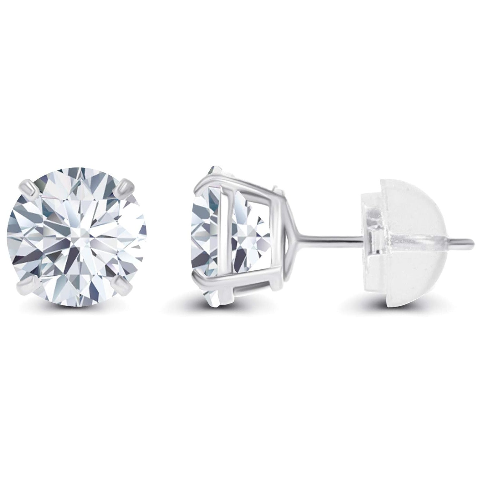 1.50 CTW AGI Certified Lab - Grown Diamond Stud Earrings in 14K White or Yellow Gold | F - G Color | VS Clarity | Ethical Luxury - Top Shelf Syndicate
