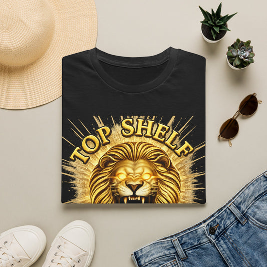 Top Shelf Syndicate Lion T-Shirt — Strength & Tenacity
