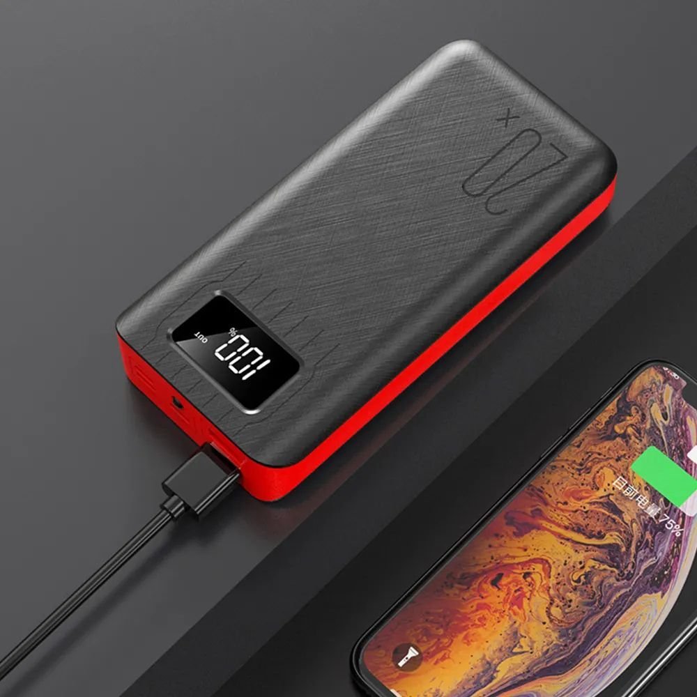 20000mAh External Battery Power Bank Dual USB With LED Flashlight - Top Shelf Syndicate