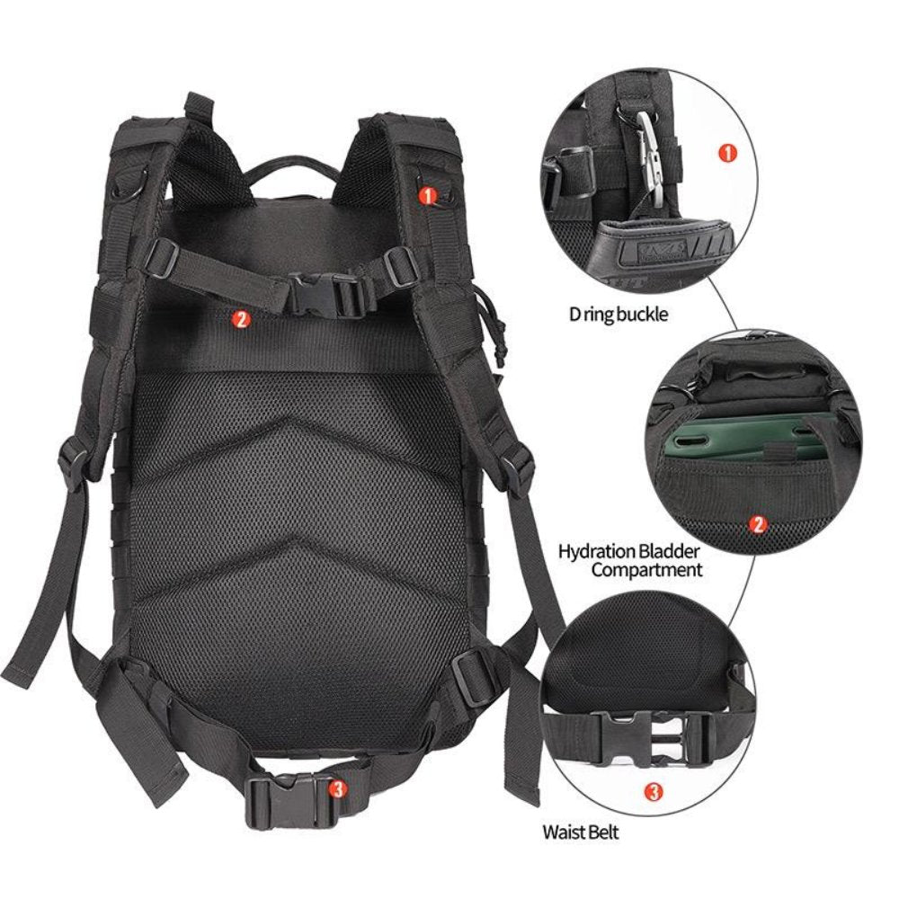 42L Tactical Backpack Bag with USA Patch - Top Shelf Syndicate