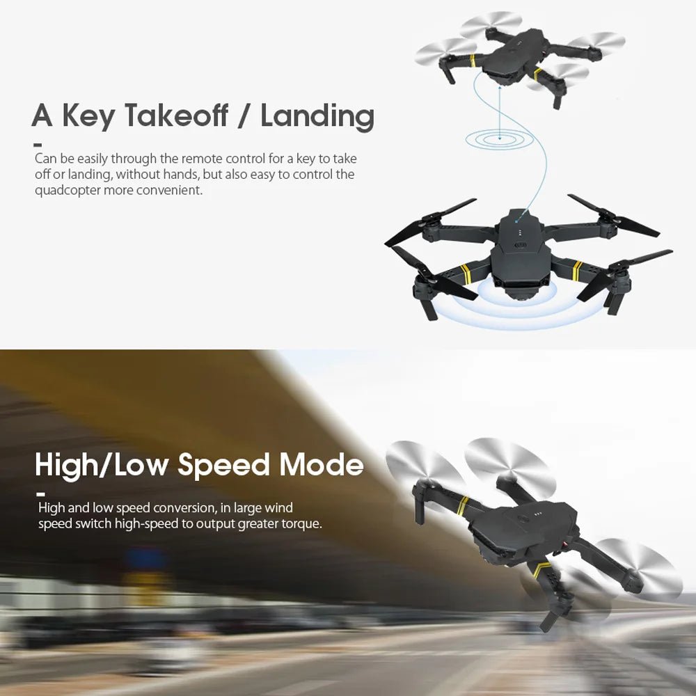 4K HD Dual Camera RC FPV WiFi Portable Wide Angle Foldable Quadcopter Drone - Top Shelf Syndicate