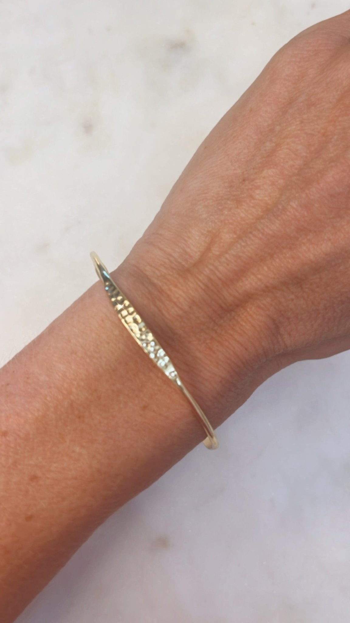 Gold Bracelet with Texture - Top Shelf Syndicate