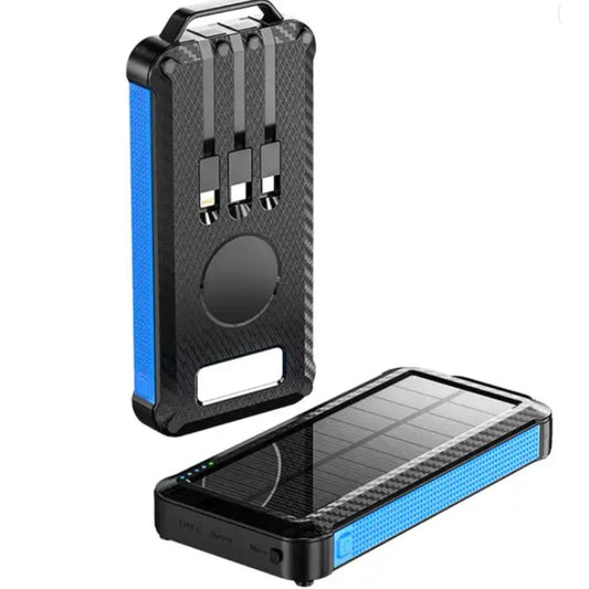 Ip65 Waterproof Portable Wireless Solar Power Bank Panel Charger Solar Powerbank Usb - C - Top Shelf Syndicate