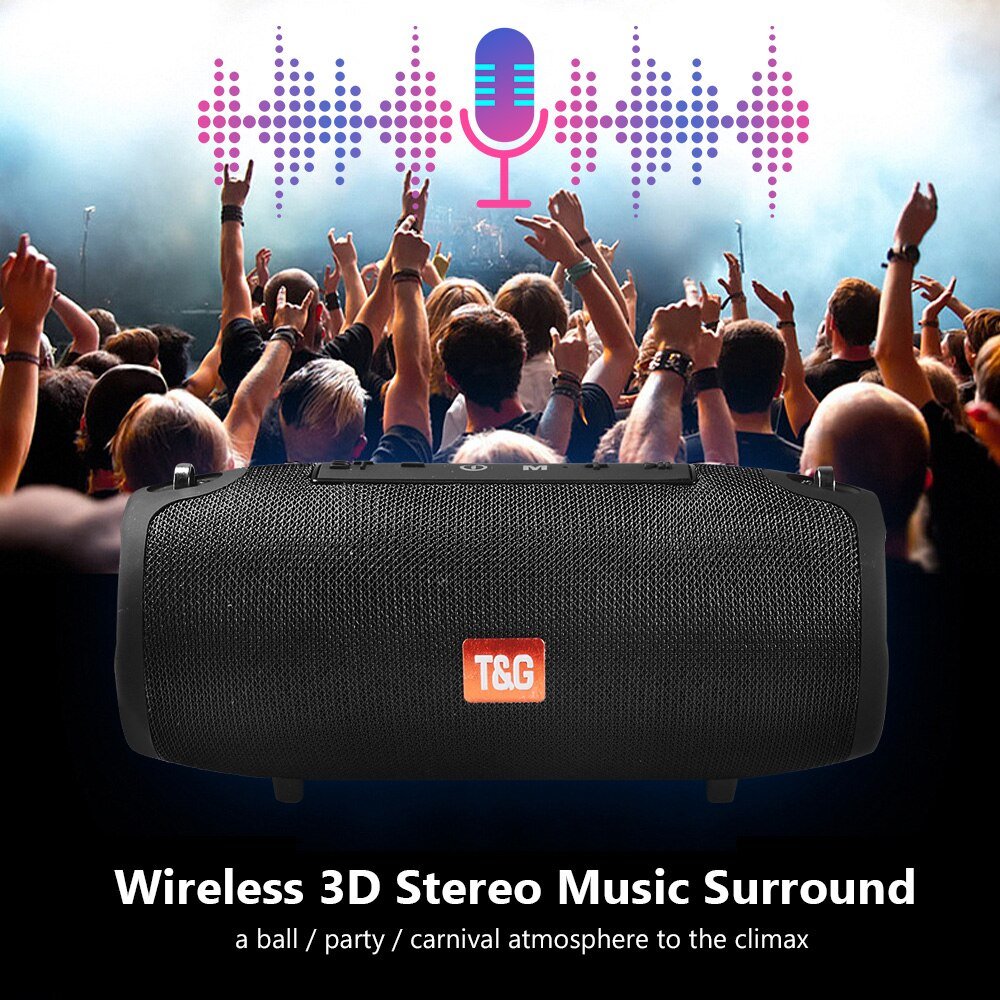 Large Waterproof Wireless Portable Bluetooth Speaker With Strap - Top Shelf Syndicate