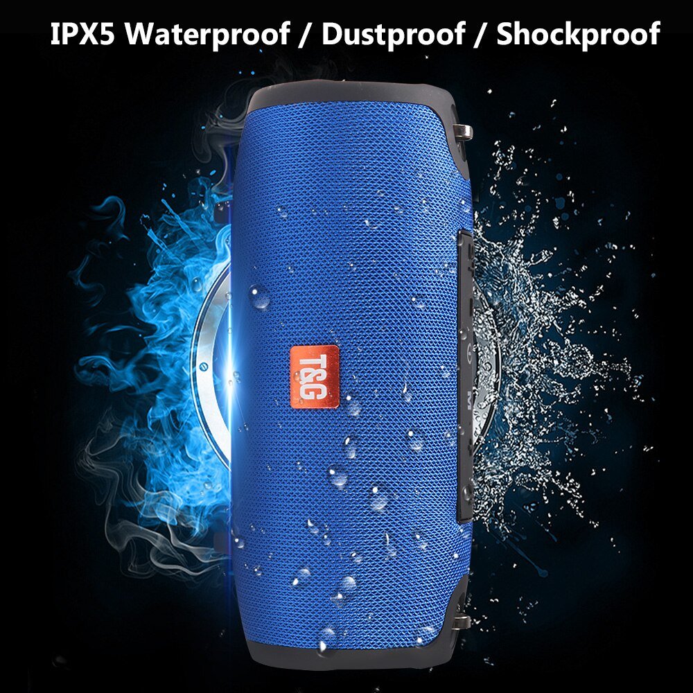 Large Waterproof Wireless Portable Bluetooth Speaker With Strap - Top Shelf Syndicate