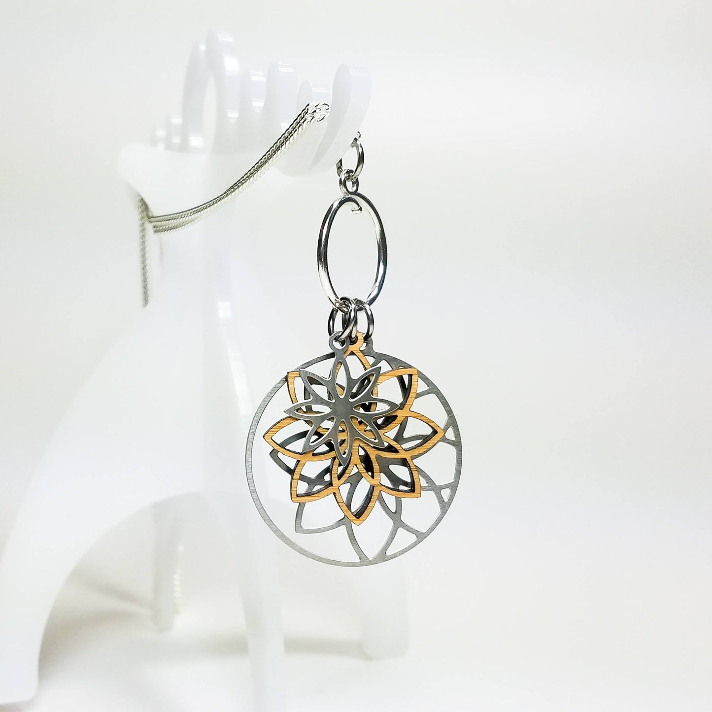 Lotus Flower Charm Necklace - Top Shelf Syndicate