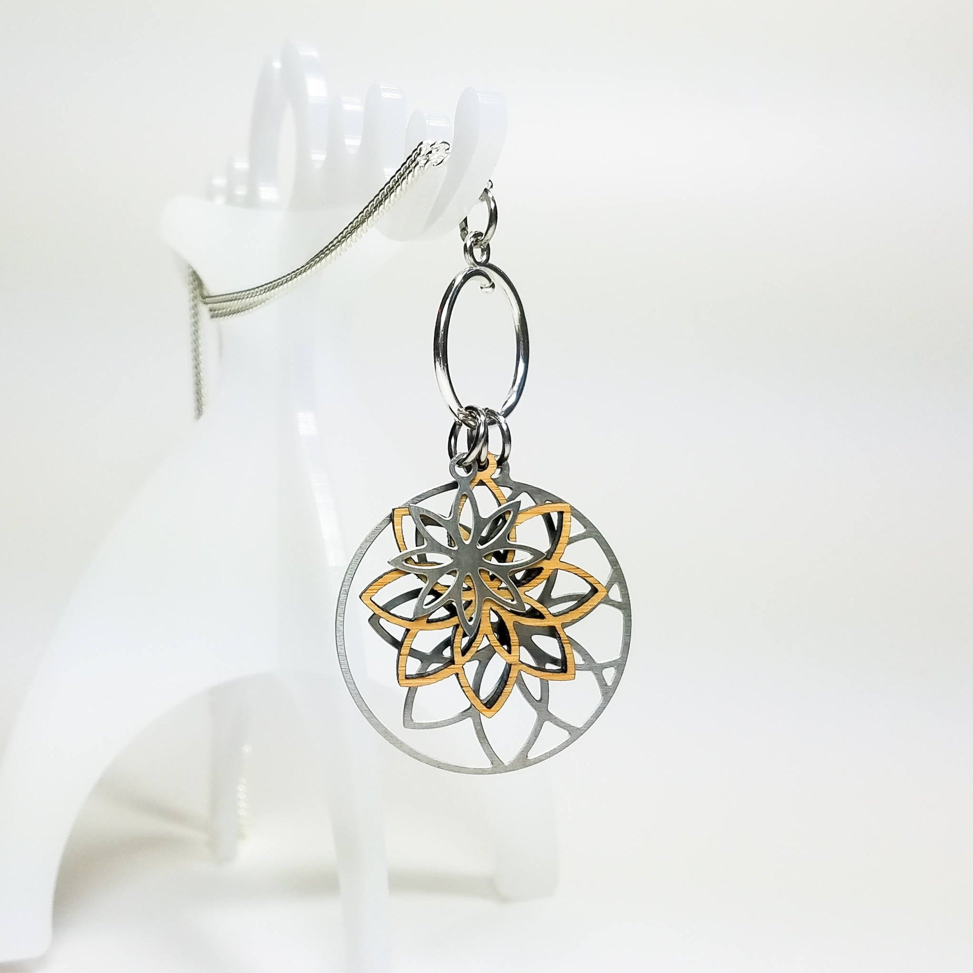 Lotus Flower Charm Necklace - Top Shelf Syndicate