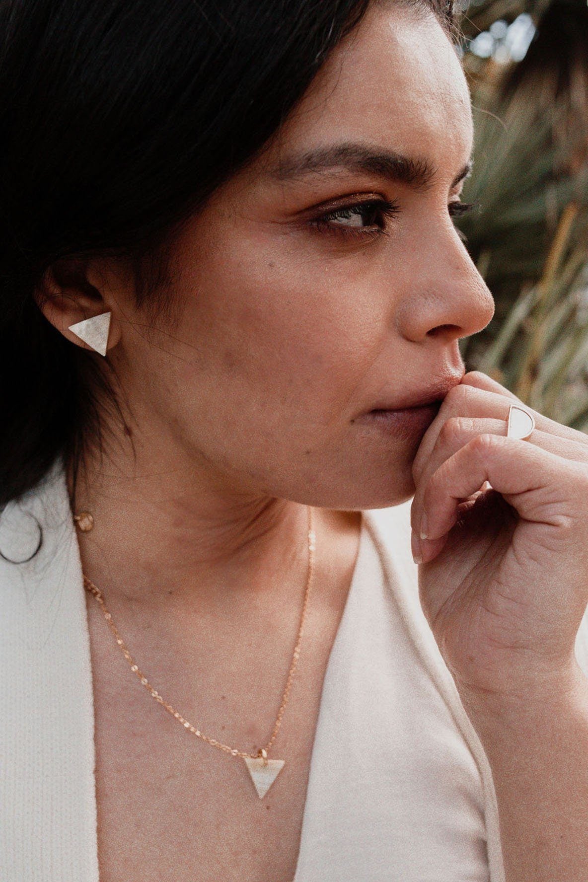 Mat Trang 16K Gold - Plated Brass Buffalo Horn Crescent Ring - Top Shelf Syndicate