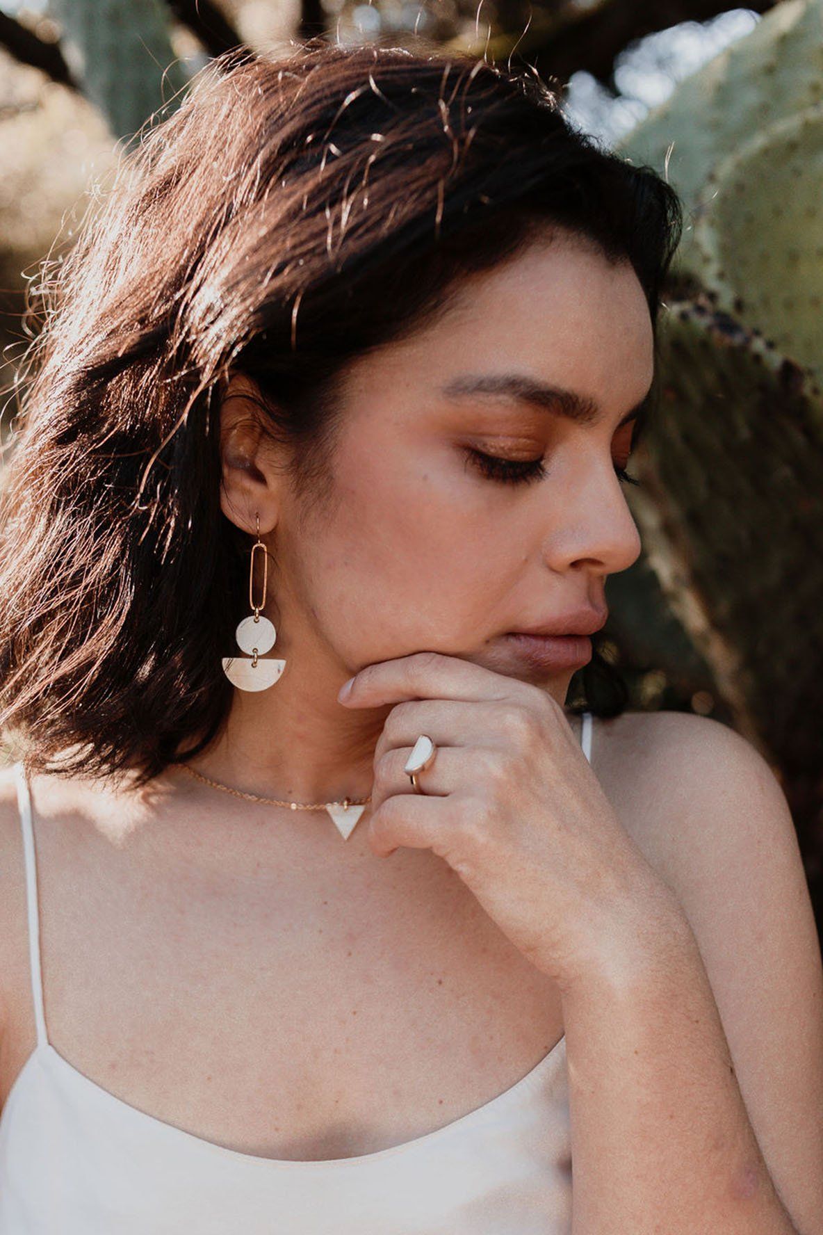 Mat Trang 16K Gold - Plated Brass Buffalo Horn Crescent Ring - Top Shelf Syndicate