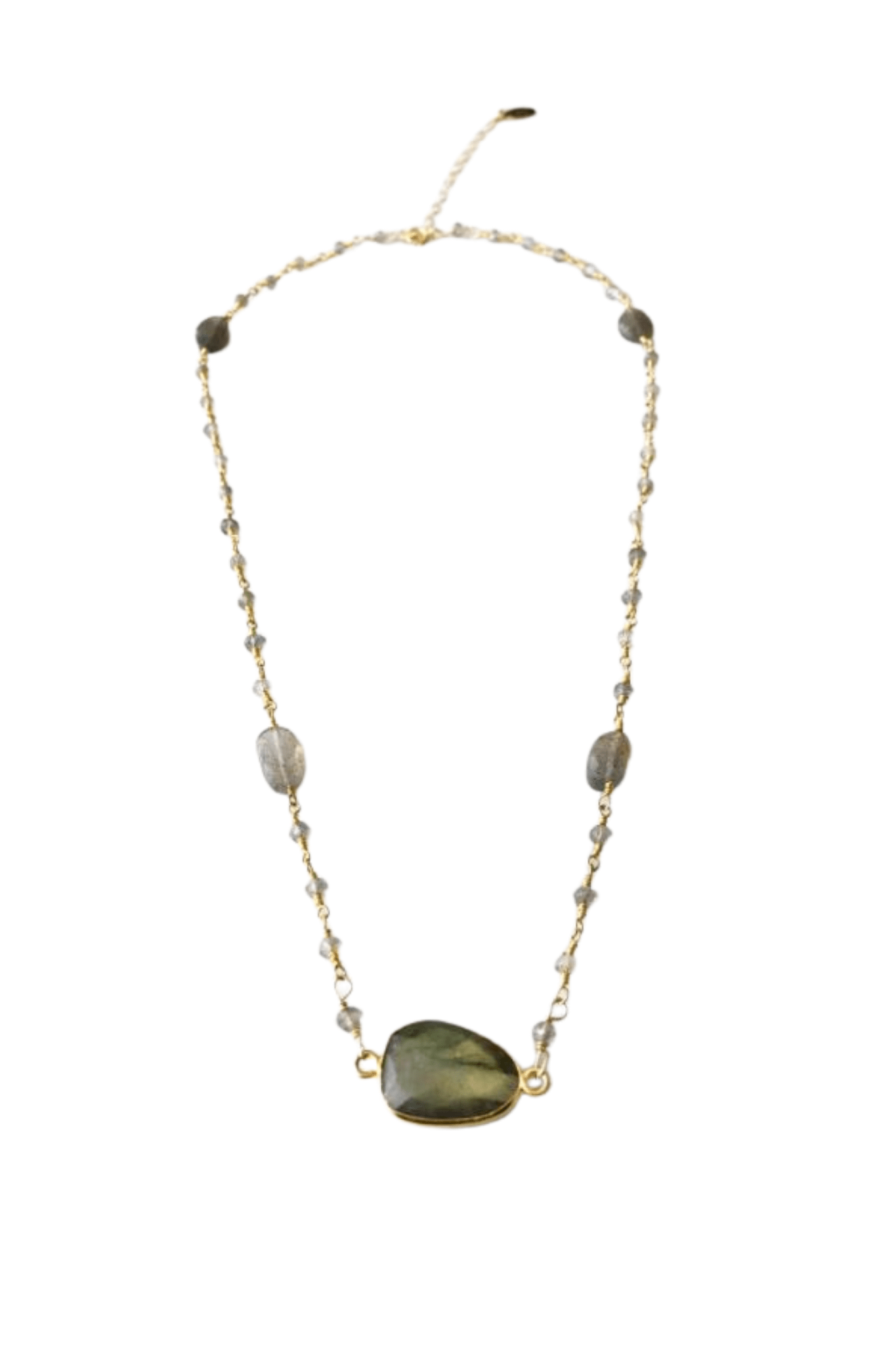 Mrs. Parker Endless Summer Labradorite Necklace in Gold - Top Shelf Syndicate