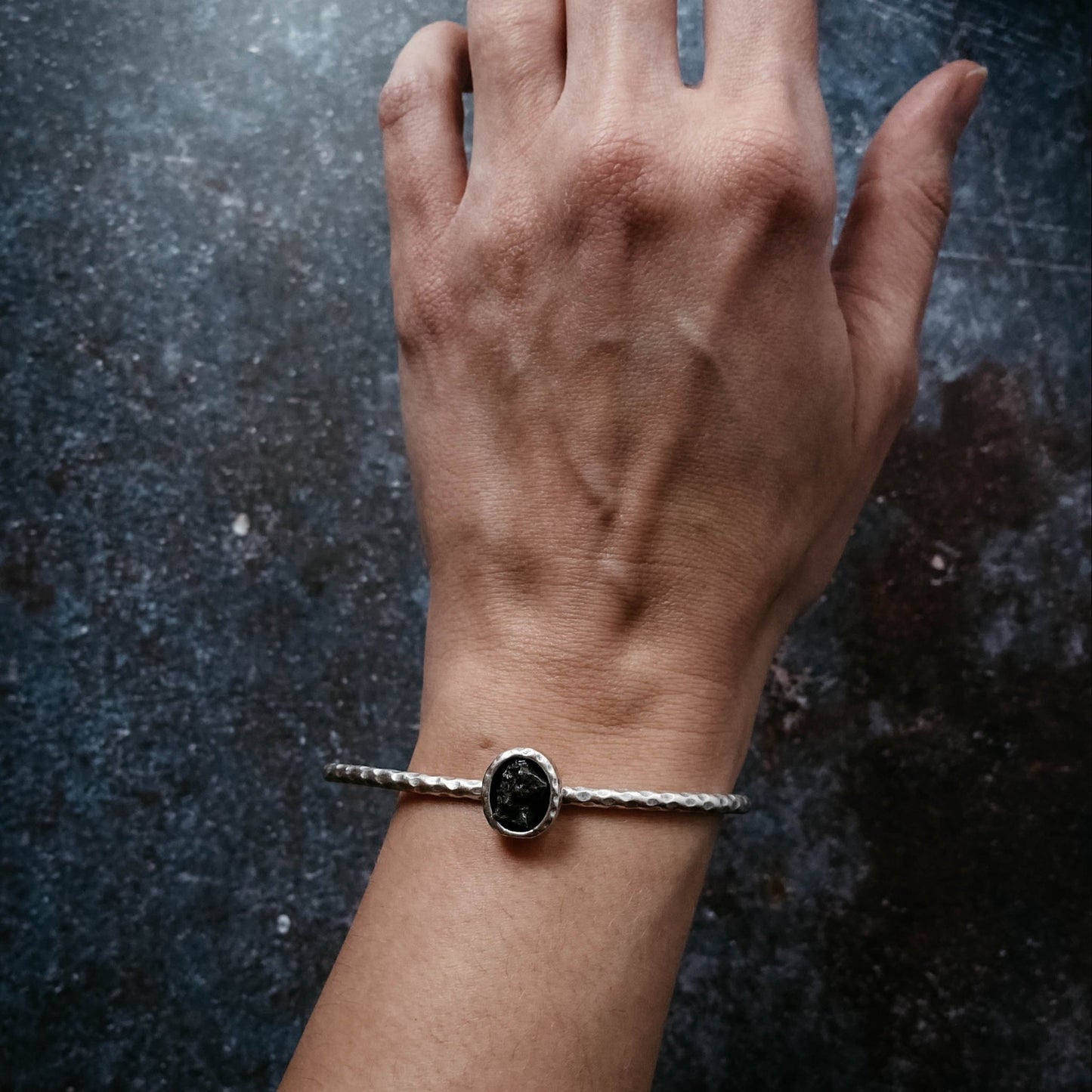 Oval Meteorite Cuff Bracelet - Top Shelf Syndicate