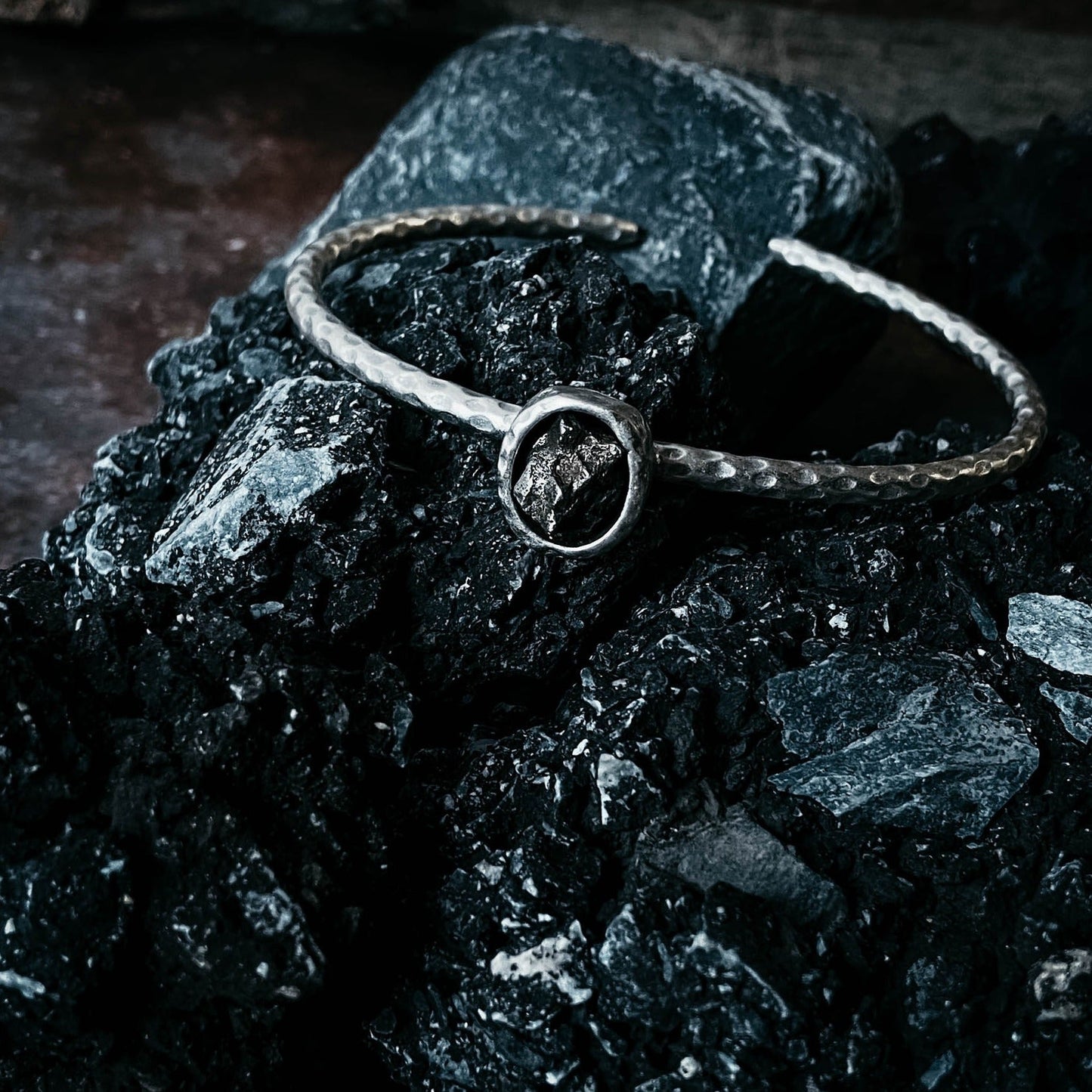 Oval Meteorite Cuff Bracelet - Top Shelf Syndicate