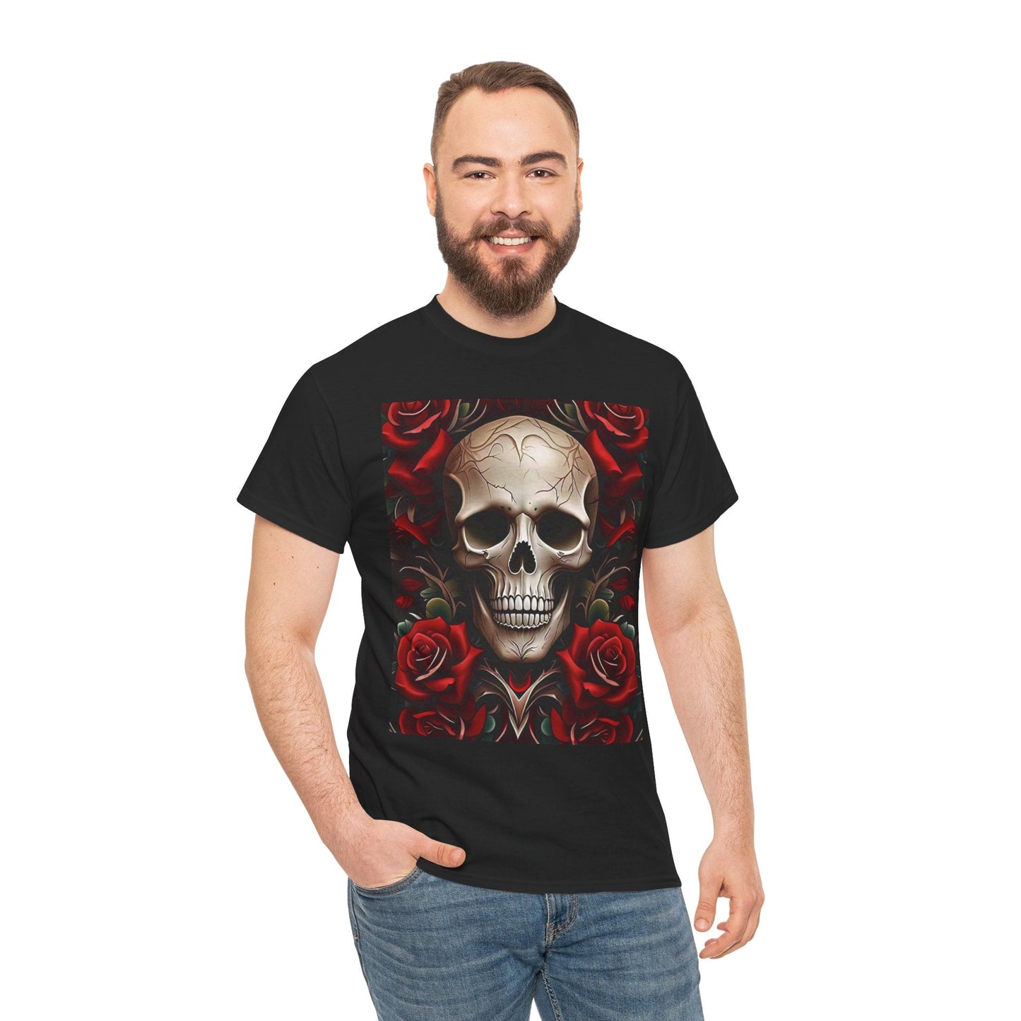 Skull and Roses T-shirt - Top Shelf Syndicate