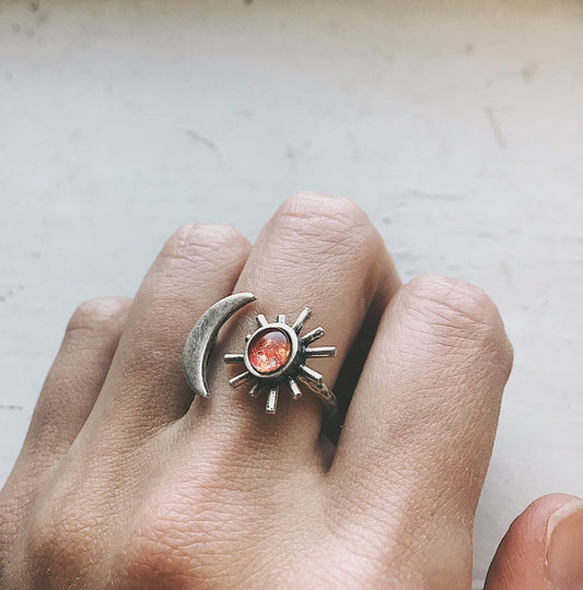Sun and Moon Sculptural Statement Ring - Top Shelf Syndicate