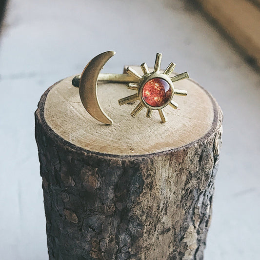 Sun and Moon Sculptural Statement Ring - Top Shelf Syndicate