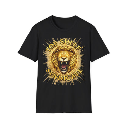Top Shelf Syndicate Lion T-Shirt — Strength & Tenacity - Top Shelf Syndicate