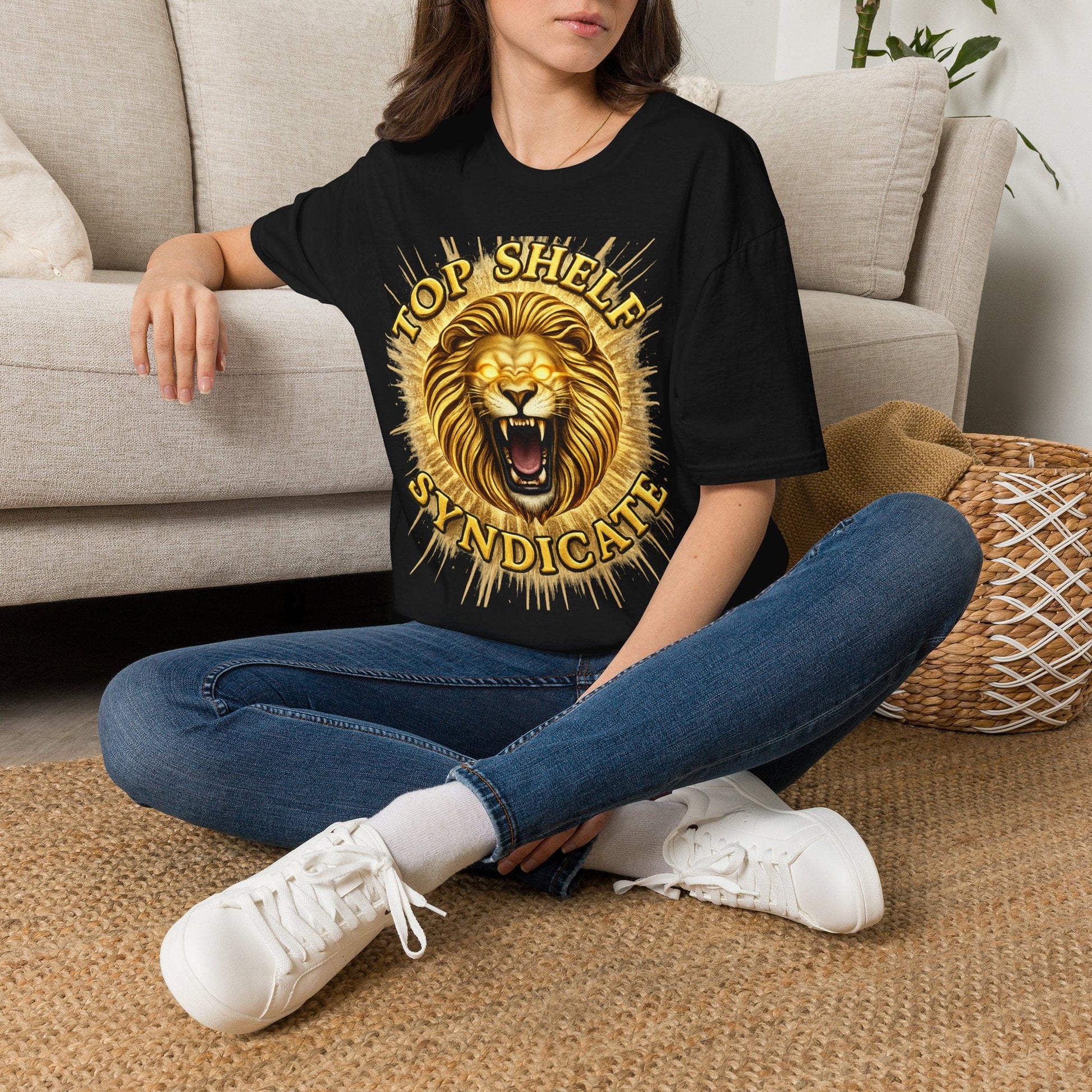 Top Shelf Syndicate Lion T-Shirt — Strength & Tenacity - Top Shelf Syndicate