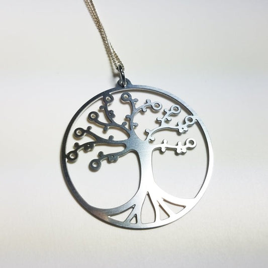 Tree of Life Pendant in cherry on leather cord - Top Shelf Syndicate