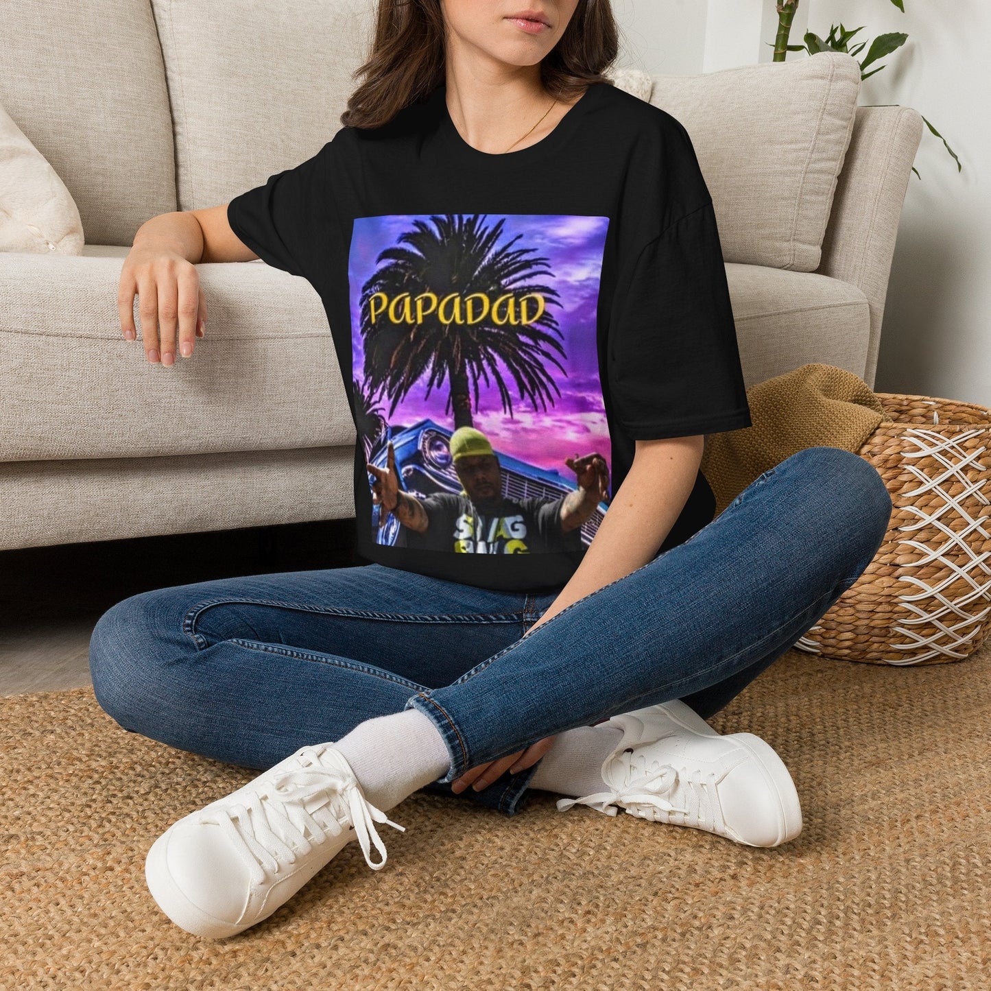 West Coast PapaDad Lowrider Rap T-Shirt - Top Shelf Syndicate