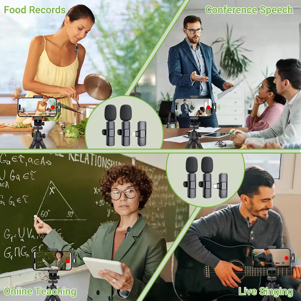 Wireless Stereo Lavalier Mini Lapel Smart Phone Microphone For Video Audio - Type C Compatible - Top Shelf Syndicate